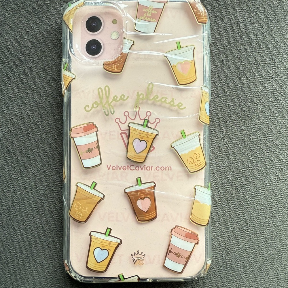 NWT Velvet Caviar Coffee Please iPhone 11 Case